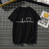 Women's t-shirt Harajuku love t shirt women feminina ladies Than heart ulzzang graphic t shirts women 2019 summer femme clothes - ENSEIGNE DENIS