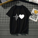 Women's t-shirt Harajuku love t shirt women feminina ladies Than heart ulzzang graphic t shirts women 2019 summer femme clothes - ENSEIGNE DENIS