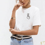 Women's t-shirt Harajuku love t shirt women feminina ladies Than heart ulzzang graphic t shirts women 2019 summer femme clothes - ENSEIGNE DENIS