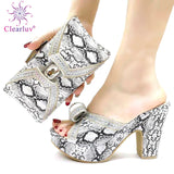 Latest Design African Wedding Italian Shoe and Bag Sets Decorated with Appliques Nigerian Women Wedding Shoes High Quality Pumps - ENSEIGNE DENIS