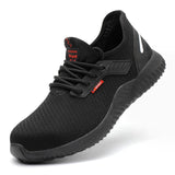 Breathable Men's Safety Shoes Boots With Steel Toe Cap Casual Men's Boots Work Indestructible Shoes Puncture-Proof Work Sneakers - ENSEIGNE DENIS