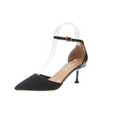 Red Black Pointed Toe Fetish Luxury Designer Woman Extreme Mules Super High Heels Women Sexy Shoes Ladies Pumps Flying weaving - ENSEIGNE DENIS