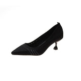 Red Black Pointed Toe Fetish Luxury Designer Woman Extreme Mules Super High Heels Women Sexy Shoes Ladies Pumps Flying weaving - ENSEIGNE DENIS