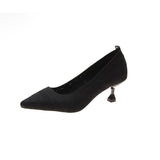 Red Black Pointed Toe Fetish Luxury Designer Woman Extreme Mules Super High Heels Women Sexy Shoes Ladies Pumps Flying weaving - ENSEIGNE DENIS