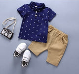 2020 summer Children's Clothes Sets Boys T-shirt and Shorts Pants 2 pi