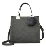 2020 Women PU Leather Handbag Femmes Messenger Bags With Ball Toy Bolsa Shoulder Bags sac a main Party Handbags сумка женская - ENSEIGNE DENIS