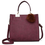 2020 Women PU Leather Handbag Femmes Messenger Bags With Ball Toy Bolsa Shoulder Bags sac a main Party Handbags сумка женская - ENSEIGNE DENIS