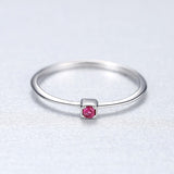 Gem&Time Real 925 Sterling Silver Ring Gree Red Topaz Rings For Women Gemstone Engagement Rings Silver 925 Jewelry Anillos Mujer - ENSEIGNE DENIS