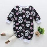 New Newborn Baby Clothes Boys Girls Romper Floral Dinosaur Car Printed Long Sleeve Cotton Romper Kids Jumpsuit Playsuit Outfits - ENSEIGNE DENIS