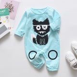 New Newborn Baby Clothes Boys Girls Romper Floral Dinosaur Car Printed Long Sleeve Cotton Romper Kids Jumpsuit Playsuit Outfits - ENSEIGNE DENIS