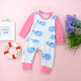 New Newborn Baby Clothes Boys Girls Romper Floral Dinosaur Car Printed Long Sleeve Cotton Romper Kids Jumpsuit Playsuit Outfits - ENSEIGNE DENIS