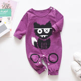New Newborn Baby Clothes Boys Girls Romper Floral Dinosaur Car Printed Long Sleeve Cotton Romper Kids Jumpsuit Playsuit Outfits - ENSEIGNE DENIS