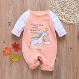 New Newborn Baby Clothes Boys Girls Romper Floral Dinosaur Car Printed Long Sleeve Cotton Romper Kids Jumpsuit Playsuit Outfits - ENSEIGNE DENIS