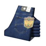 Men Business Jeans Classic Spring Autumn Male Skinny Straight Stretch Brand Denim Pants Summer Overalls Slim Fit Trousers 2019 - ENSEIGNE DENIS