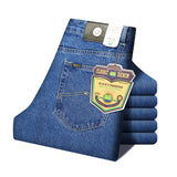Men Business Jeans Classic Spring Autumn Male Skinny Straight Stretch Brand Denim Pants Summer Overalls Slim Fit Trousers 2019 - ENSEIGNE DENIS