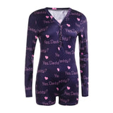 Sexy Women Bodysuit Long Sleeve Deep V Neck Bodycon Stretch Leotard Crop Top Button Short Romper Pajamas Women Jumpsuit Overalls - ENSEIGNE DENIS