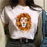 The Lion King FunnyT-shirt Hakuna Matata Harajuku Women's T Shirts Cartoon Cute Ullzang T-shirts Streetwear Top T-Shirts Femme - ENSEIGNE DENIS