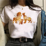 The Lion King FunnyT-shirt Hakuna Matata Harajuku Women's T Shirts Cartoon Cute Ullzang T-shirts Streetwear Top T-Shirts Femme - ENSEIGNE DENIS