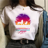 The Lion King FunnyT-shirt Hakuna Matata Harajuku Women's T Shirts Cartoon Cute Ullzang T-shirts Streetwear Top T-Shirts Femme - ENSEIGNE DENIS
