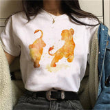The Lion King FunnyT-shirt Hakuna Matata Harajuku Women's T Shirts Cartoon Cute Ullzang T-shirts Streetwear Top T-Shirts Femme - ENSEIGNE DENIS