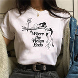 The Lion King FunnyT-shirt Hakuna Matata Harajuku Women's T Shirts Cartoon Cute Ullzang T-shirts Streetwear Top T-Shirts Femme - ENSEIGNE DENIS