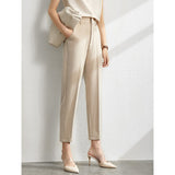 Amii Minimalism suit women 2020 spring new Solid blazer,vest,high waist pants for women 12060909 - ENSEIGNE DENIS