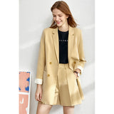 Amii Minimalism suit women 2020 spring new Solid blazer,vest,high waist pants for women 12060909 - ENSEIGNE DENIS