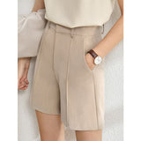 Amii Minimalism suit women 2020 spring new Solid blazer,vest,high waist pants for women 12060909 - ENSEIGNE DENIS