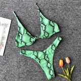 Hot Sale Women Push-up Bandage Bikini Solid Color Swimsuit Low Waist Triangle Swimwear Sexy Bathing Suit Maillot De Bain Femme - ENSEIGNE DENIS