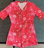 2020 Sexy Women V-neck Bodycon Sleepwear Jumpsuit Button Bodysuit Shorts Romper Leotard Printed Long/Short Sleeve Bodysuit - ENSEIGNE DENIS
