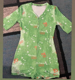 2020 Sexy Women V-neck Bodycon Sleepwear Jumpsuit Button Bodysuit Shorts Romper Leotard Printed Long/Short Sleeve Bodysuit - ENSEIGNE DENIS