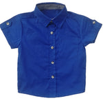 Baby boy clothes Summer 2020 New Boys ShortSleeve Classic Lapel Children Shirts Tops with Pocket Baby Boy Casual Shirt Kids - ENSEIGNE DENIS