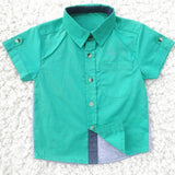 Baby boy clothes Summer 2020 New Boys ShortSleeve Classic Lapel Children Shirts Tops with Pocket Baby Boy Casual Shirt Kids - ENSEIGNE DENIS