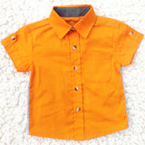 Baby boy clothes Summer 2020 New Boys ShortSleeve Classic Lapel Children Shirts Tops with Pocket Baby Boy Casual Shirt Kids - ENSEIGNE DENIS