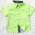 Baby boy clothes Summer 2020 New Boys ShortSleeve Classic Lapel Children Shirts Tops with Pocket Baby Boy Casual Shirt Kids - ENSEIGNE DENIS