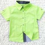 Baby boy clothes Summer 2020 New Boys ShortSleeve Classic Lapel Children Shirts Tops with Pocket Baby Boy Casual Shirt Kids - ENSEIGNE DENIS