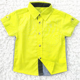 Baby boy clothes Summer 2020 New Boys ShortSleeve Classic Lapel Children Shirts Tops with Pocket Baby Boy Casual Shirt Kids - ENSEIGNE DENIS
