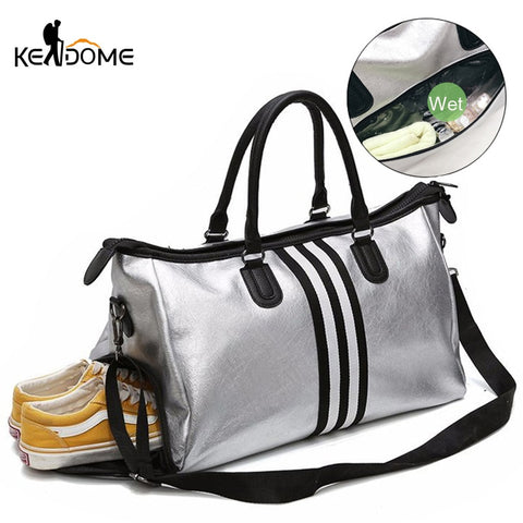 PU Leather Sports For Fitness Yoga Bags Women Travel Sport Handbag Crossbody Waterproof Training Gym Bags Shoes Storage XA932WD - ENSEIGNE DENIS