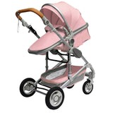 Luxurious Baby Stroller 3 in 1 Portable Travel Baby Carriage Folding Prams Aluminum Frame High Landscape Car for Newborn Baby - ENSEIGNE DENIS
