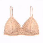 1/2PCS Women Bralette French Style Lace Bra Girls Triangle Cup Lingerie Deep V Wireless Underwear Soft Thin Seamless Bra