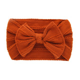 Baby Big Bow Soft Nylon Headbands Flower Print Nylon Turban Hairband Oversize Bunny Bow Headwrap Baby Girl Head Wrap Accessories