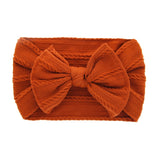 Baby Big Bow Soft Nylon Headbands Flower Print Nylon Turban Hairband Oversize Bunny Bow Headwrap Baby Girl Head Wrap Accessories