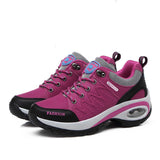 Trainers Women Durable Outside Sneakers Female Platform Durable Damping Comfortable Genuine Leather Female Vulcanized Shoes - ENSEIGNE DENIS