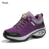 Trainers Women Durable Outside Sneakers Female Platform Durable Damping Comfortable Genuine Leather Female Vulcanized Shoes - ENSEIGNE DENIS