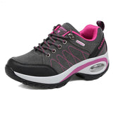 Trainers Women Durable Outside Sneakers Female Platform Durable Damping Comfortable Genuine Leather Female Vulcanized Shoes - ENSEIGNE DENIS