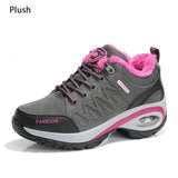 Trainers Women Durable Outside Sneakers Female Platform Durable Damping Comfortable Genuine Leather Female Vulcanized Shoes - ENSEIGNE DENIS