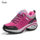 Trainers Women Durable Outside Sneakers Female Platform Durable Damping Comfortable Genuine Leather Female Vulcanized Shoes - ENSEIGNE DENIS