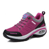 Trainers Women Durable Outside Sneakers Female Platform Durable Damping Comfortable Genuine Leather Female Vulcanized Shoes - ENSEIGNE DENIS