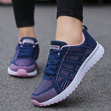 Women Casual Shoes Fashion Breathable Walking Mesh Flat Shoes Woman White Sneakers Women 2020 Tenis Feminino Female Shoes - ENSEIGNE DENIS