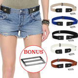Easy Belt Without Buckle Elastic Belts For Women Stretch riem Men Jeans cintos extensible Kids Boys girls cinturon mujer magic